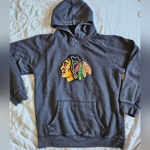 Grey Chicago Blackhawks NHL Embroidered Logo Youth large